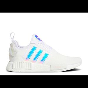 Adidas NMD_R1 white & iridescent size 8